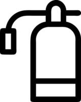 Bold Fire Extinguisher Icon vector