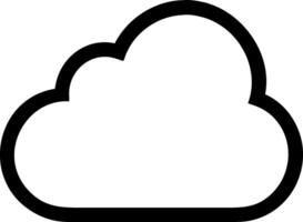 Elegant Cloud Design Icon vector