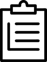 Icon of a Clipboard with Paper vector