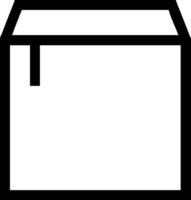 Basic Empty Box Icon Design vector