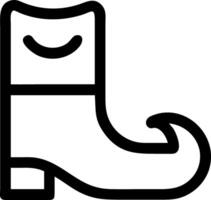 Whimsical Elf Shoe Icon vector
