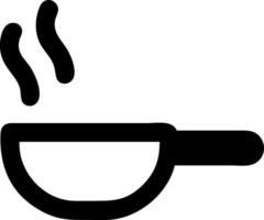 Frying Pan with Handle Icon vector
