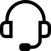 Call Center Headset Icon Design vector
