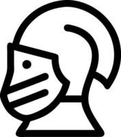 Crusader Helmet Icon Collection vector