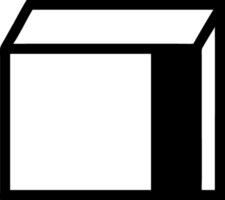 Minimalist Empty Box Icon vector