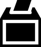 Voting Ballot Box Icon Design vector