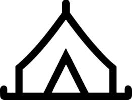 Icon of an Adventure Tent vector