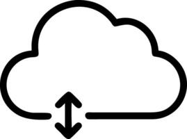 Minimalist Cloud Icon vector