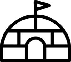Snow Shelter Igloo Icon Collection vector