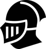 Heroic Knight Helmet Icon Design vector