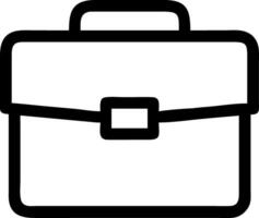 Minimalist Briefcase Icon vector