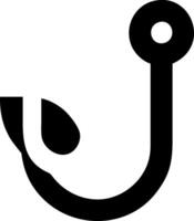 Simple Fishhook Icon Design vector