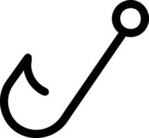 Clean Fishhook Icon vector