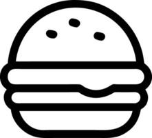 Simple Burger Icon Design vector
