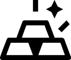 Valuable Gold Bar Icon vector