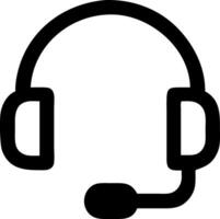 Iconic Call Center Headset Design vector