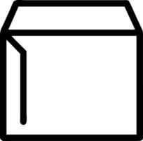 Classic Empty Box Icon vector