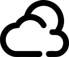 Clean Cloud Icon vector
