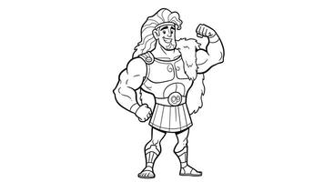 Coloring pages for kids spartan coloring pages vector