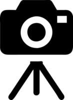 Simple Camera on Tripod Icon Design vector