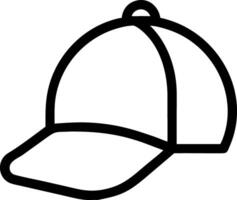 Simple Baseball Cap Icon Design vector