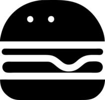Classic Burger Single Icon vector
