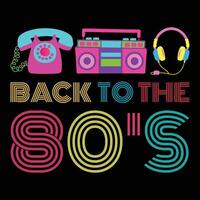 Vintage 80s Design Sublimation for Iconic T-shirt Graphics vector