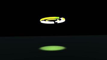 Loading circle light ray animation video