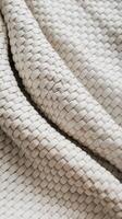 White color weaved fabric texture for minimal background photo