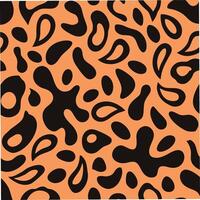 Seamless minimalist hand-drawn ink pattern of random organic shapes abstract design digital illustration artistic environment vector