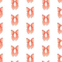 Seamless pattern of colorful different bows and ribbons for clothes, hair. Romantic background with repeating pattern for birthday, cute print, textile design. vector