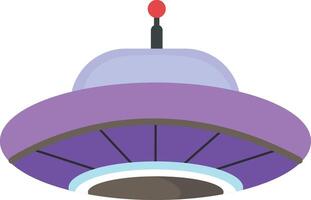 Purple UFO with Antenna and Underglow vector