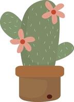 Cute Potted Cactus vector