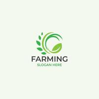 Nature's agriculture Farming Logo Design vector
