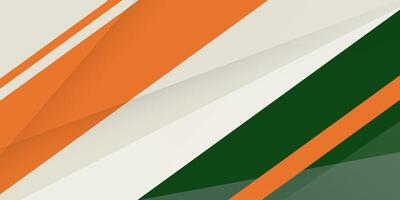 Abstract orange and green papercut 3D background. Overlap shape and lines pattern. Smart design for graphic design. vector