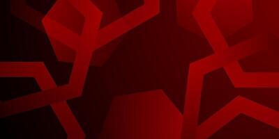 Abstract dark red 3D background with simple hexagonal shapes pattern. Trendy background concept. vector