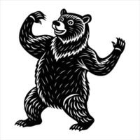 Bear Arms Illustrations.. vector