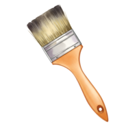 High Quality Watercolor Paintbrush Wooden Handle Artistic Tool craft image supply design object png