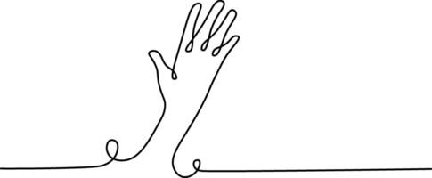 hand in doodle style vector