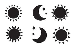 Moon Phase icon set vector