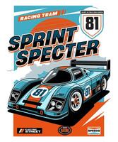 Sprint Specter Racing Team Design vector