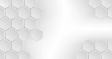 Abstract white hexagon background illustration for your graphic design. vector