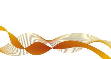 abstract background with orange wave art illustration vector