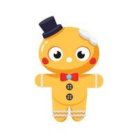 A handy 3d style icon of christmas gingerbread cookie vector