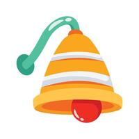 Have a look at this 3d style icon of christmas bell vector