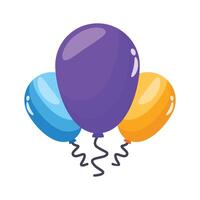 Ready to use 3d style icon showing balloon bunch vector