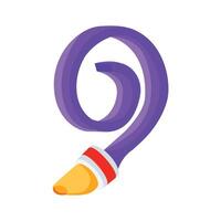 Grab this creatively designed 3d icon of party pipe vector