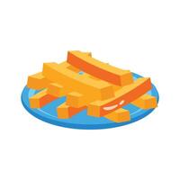 Latest icon of cheese sticks designed in 3d style vector