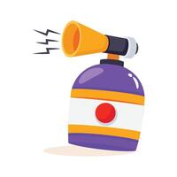 A handy 3d style icon of air horn making noise vector