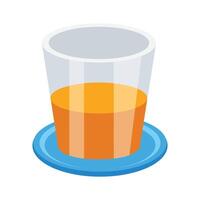 Grab this 3d style icon of juice glass vector